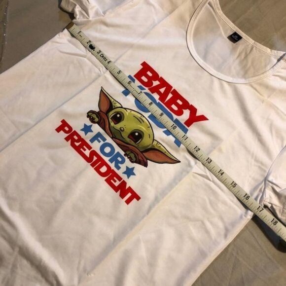 Star Wars Baby Yoda For President Tee, size medium - Picture 3 of 8